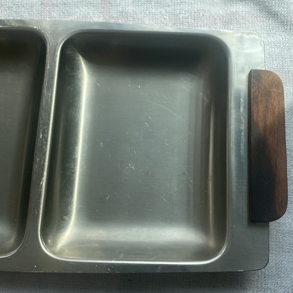 Mid Century Modern VINTAGE 18/8 STAINLESS STEEL DIVIDED TRAY by ZELCO Japan - Picture 5 of 10